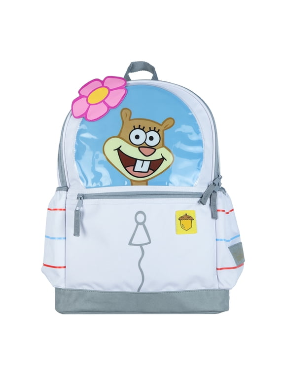 Nickelodeon SpongeBob SquarePants Backpack 16" Sandy Cheeks Character Tote Book Bag