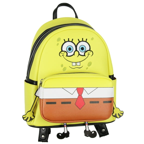 Nickelodeon SpongeBob SquarePants Body Hanging Legs Mini Backpack 10"