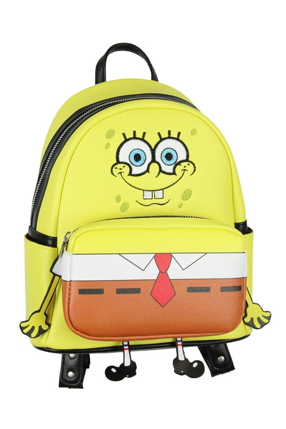 Nickelodeon SpongeBob SquarePants Body Hanging Legs Mini Backpack 10"