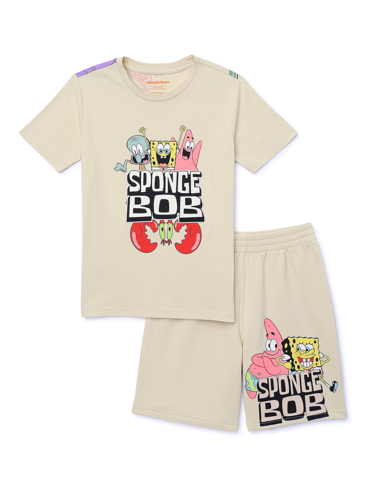 Pantalon à Capuche Garçon Nickelodeon Spongebob - Rouge Et Marine, Taille 18 Mois, Neuf Avec étiquette
