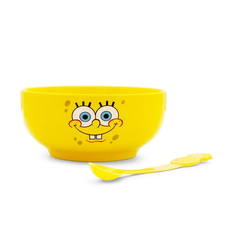 Nickelodeon SpongeBob SquarePants Ceramic Bowl With Color-Changing Spoon