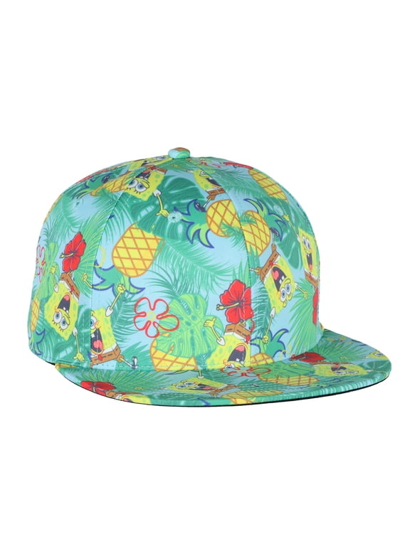 Nickelodeon SpongeBob SquarePants Hat Adult Pineapple Tropical Snapback Adjustable Cap OSFM