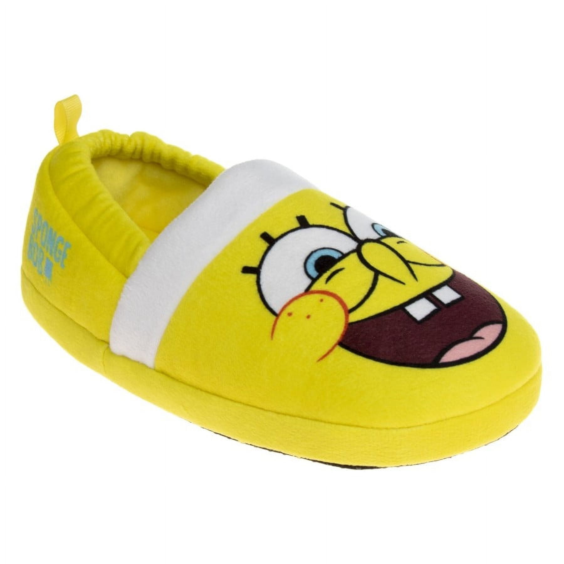 Nickelodeon SpongeBob SquarePants Little Kids Unisex Dual Sizes Slippers - Yellow , Size: 11-12