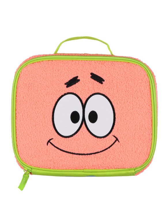 Nickelodeon SpongeBob SquarePants Lunch Box 9" Patrick Star Character Face Insulated Tote Bag