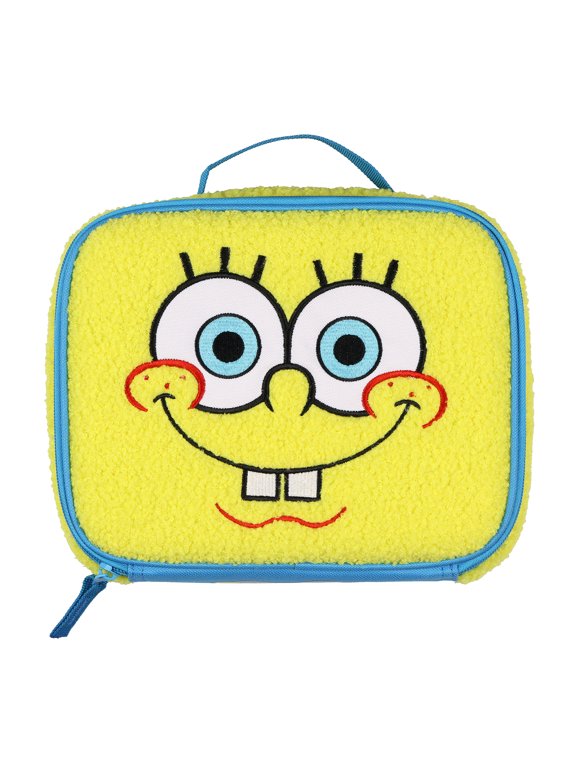 Nickelodeon SpongeBob SquarePants Lunch Box 9" SpongeBob Character Face Insulated Tote Bag