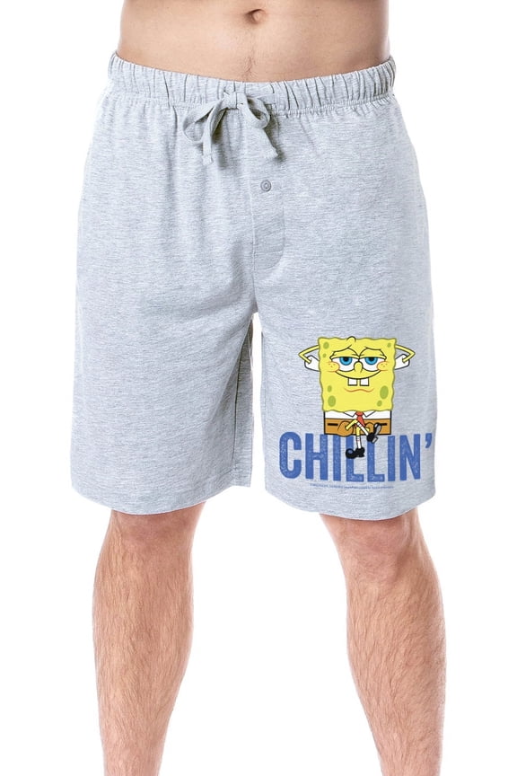 Nickelodeon SpongeBob SquarePants Mens' Chillin' Sleep Pajama Shorts