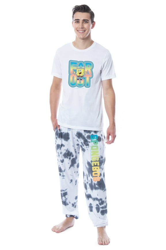 Nickelodeon SpongeBob SquarePants Mens' Far Out Sleep Pajama Set