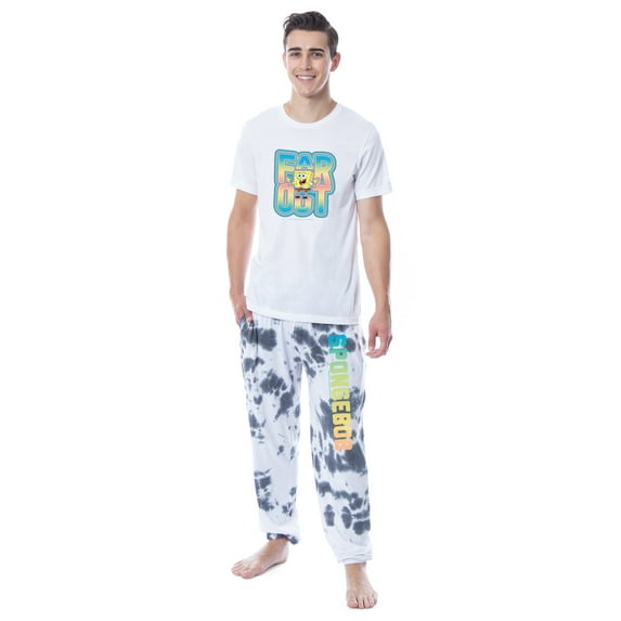 Nickelodeon SpongeBob SquarePants Mens' Far Out Sleep Pajama Set