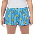 thumbnail image 1 of Nickelodeon SpongeBob SquarePants PJs Women's Striped Lounge Pajama Boxer Shorts, 1 of 6