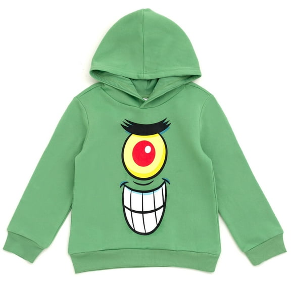Nickelodeon SpongeBob SquarePants Plankton Fleece Matching Family Cosplay Pullover Hoodie Toddler to Big Kid