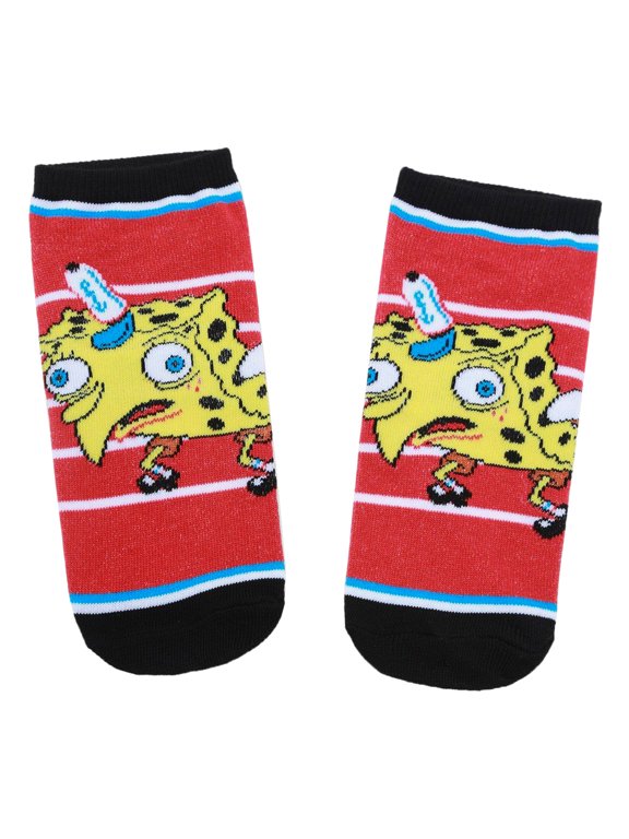 Nickelodeon SpongeBob SquarePants Women's Chicken Dance No Show Sock 1 Pair Shoe Size 5-10