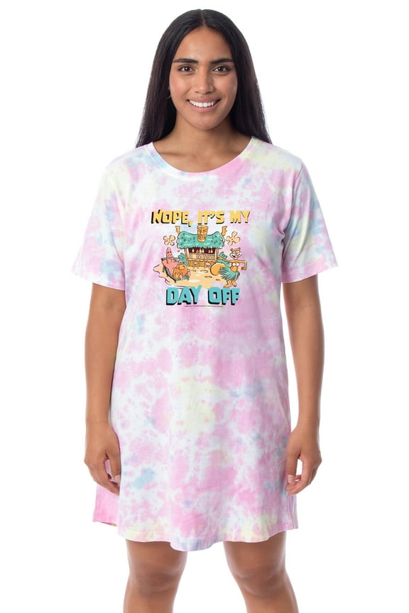 Nickelodeon SpongeBob SquarePants Womens' Nightgown Sleep Pajama Shirt