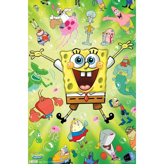 Nickelodeon SpongeBob Squarepants : Kamp Koral - Burst Wall Poster, 22.375" x 34"