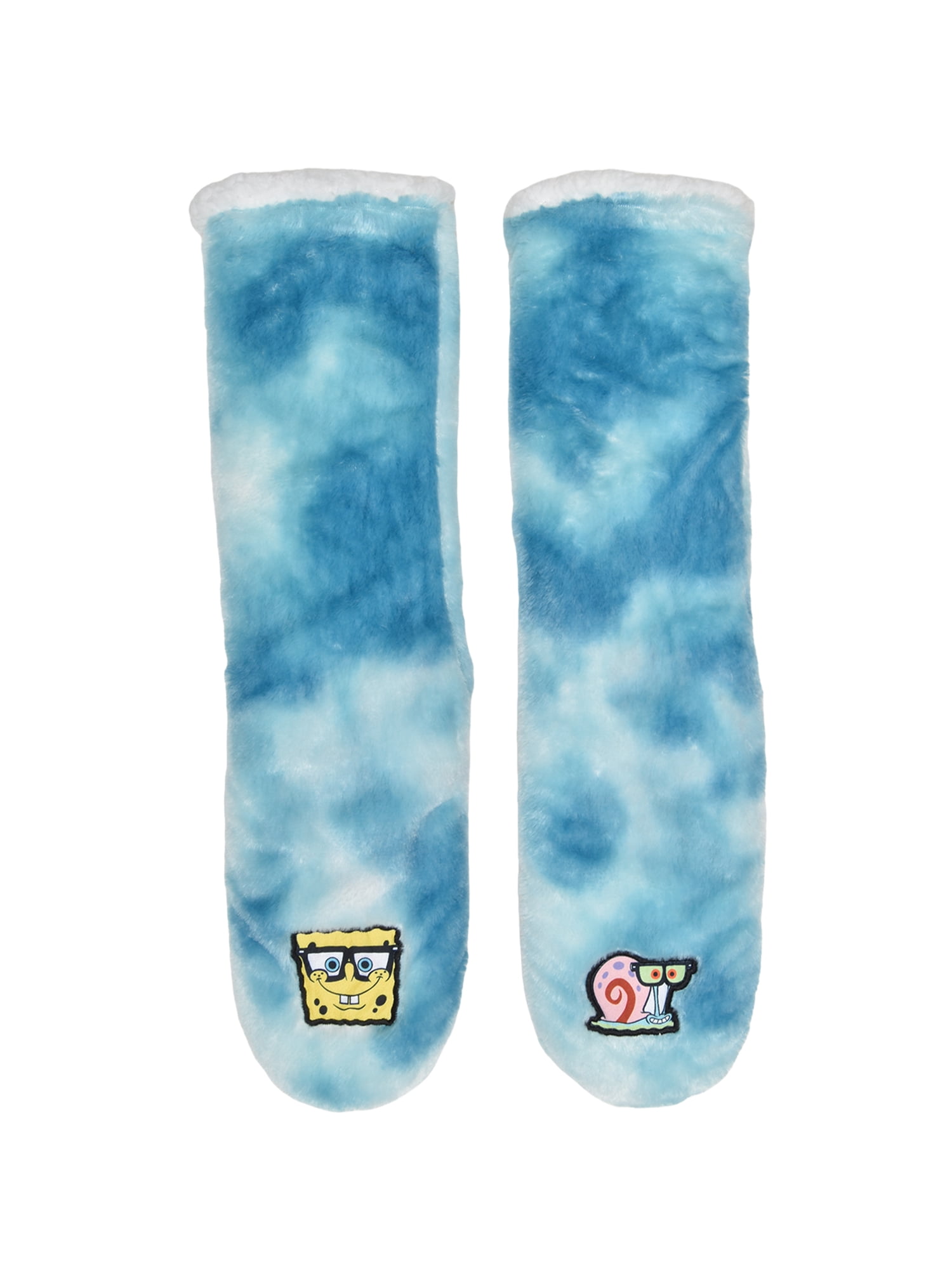 Nickelodeon SpongeBob Womens 1-Pack Slipper Sock, Shoe Size 4-10