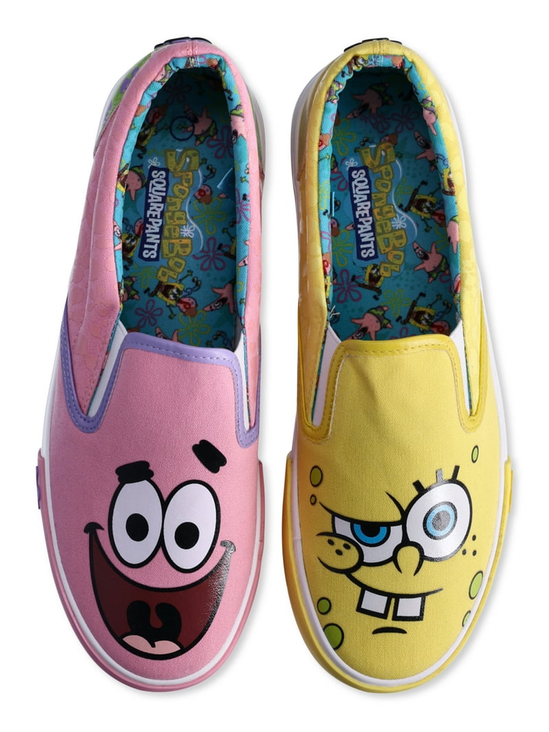 SpongeBob SquarePants Patrick Star Mismatched Slip On Sneakers Womens 9 New Spongebob And Patrick Slip On Shoes Women main image 3