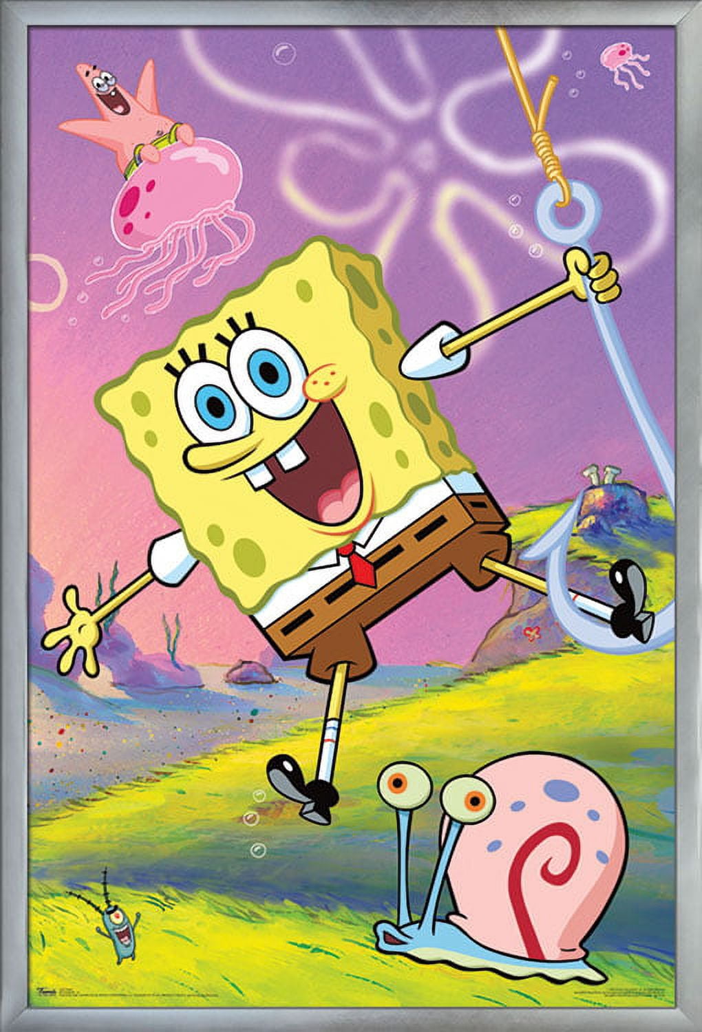 Nickelodeon Spongebob - 10 Wall Poster, 22.375" x 34", Framed