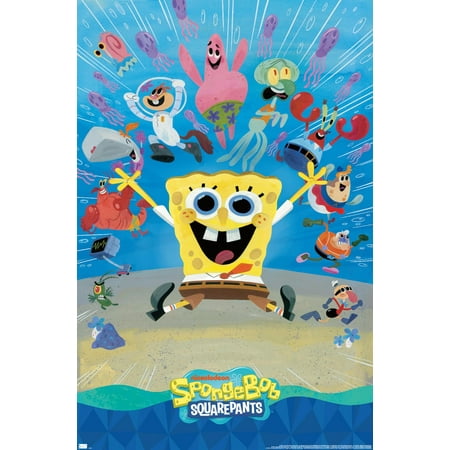 Nickelodeon Spongebob 25th - Painting Wall Poster, 14.725" x 22.375"
