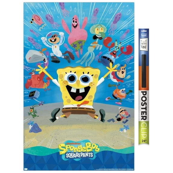 Nickelodeon Spongebob 25th - Painting Wall Poster, 22.375" x 34"