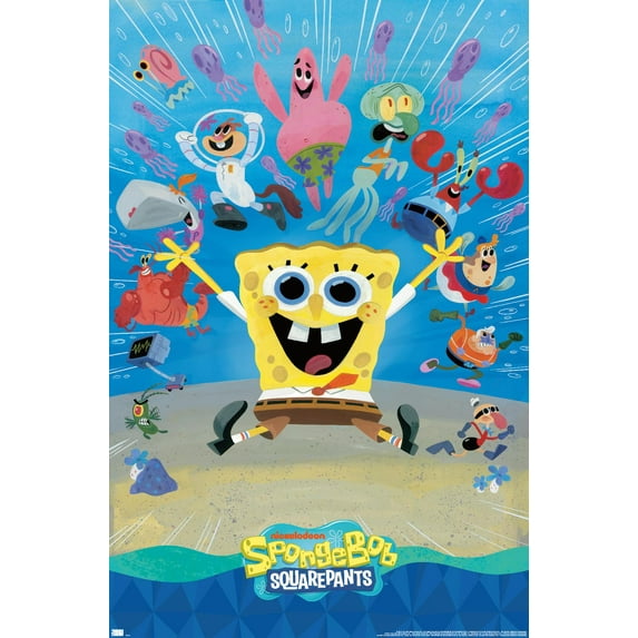 Nickelodeon Spongebob 25th - Painting Wall Poster, 22.375" x 34"