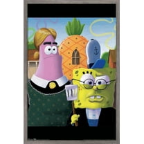 Nickelodeon Spongebob - American Gothic Wall Poster, 14.725" x 22.375", Framed