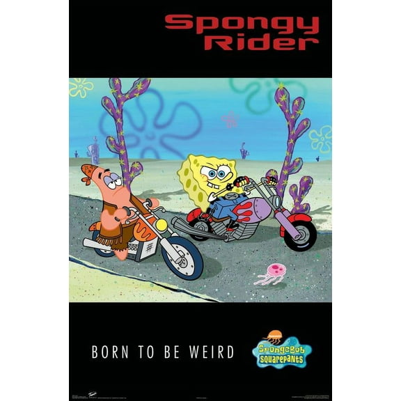 Nickelodeon Spongebob - Biker Wall Poster, 22.375" x 34"