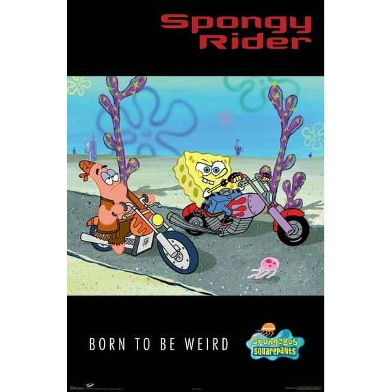 Nickelodeon Spongebob - Biker Wall Poster, 22.375" x 34"