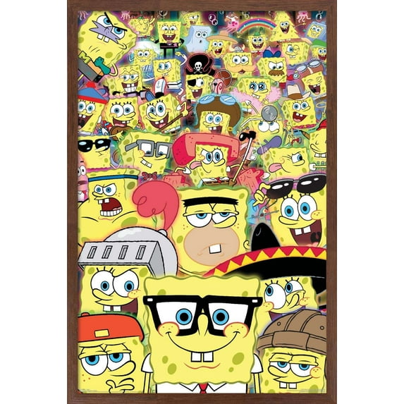 Nickelodeon Spongebob - Disguise Wall Poster, 14.725" x 22.375", Framed