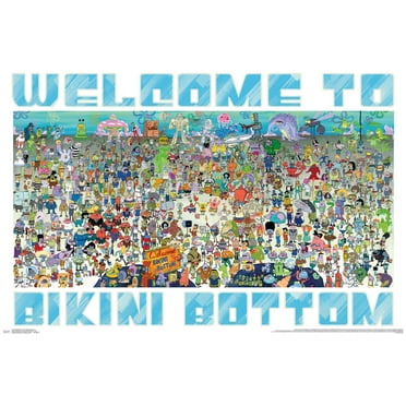 Nickelodeon Spongebob - Every Character Ever 19 Wall Poster, 22.375" x 34"
