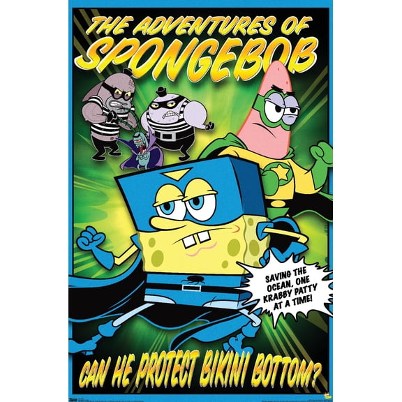 Nickelodeon Spongebob - Funny Wall Poster, 14.725" x 22.375"