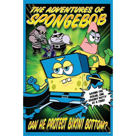 Nickelodeon Spongebob - Funny Wall Poster, 22.375" x 34"