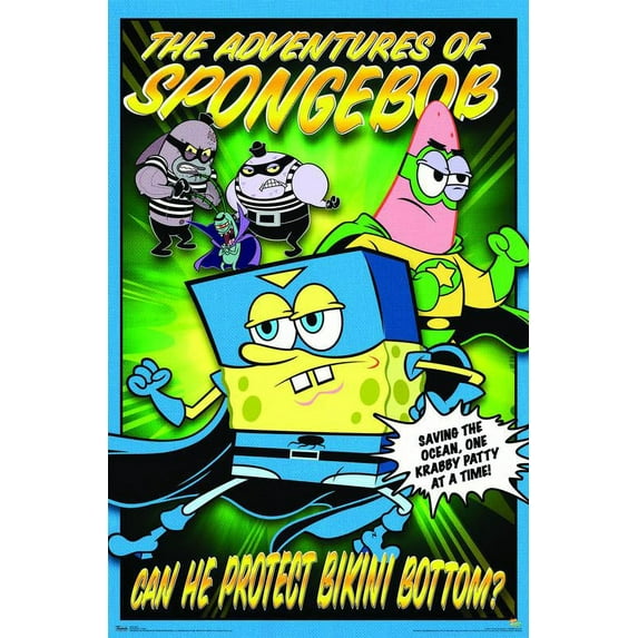 Nickelodeon Spongebob - Funny Wall Poster, 22.375" x 34"
