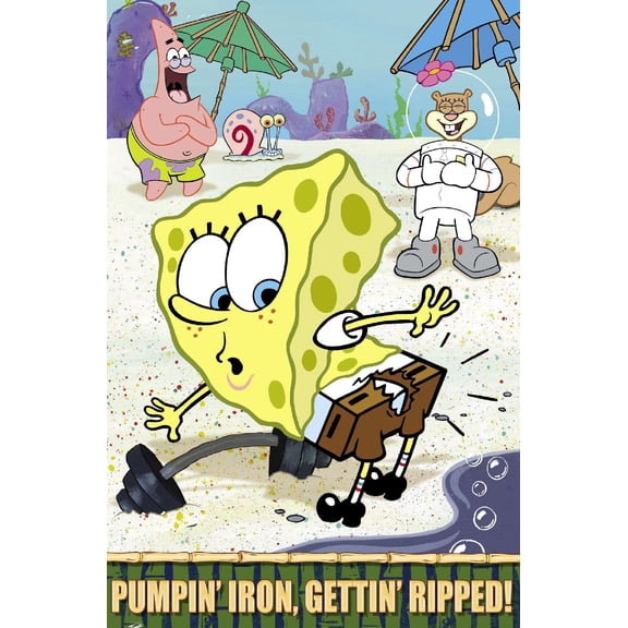 Nickelodeon Spongebob - Ripped Wall Poster, 14.725" x 22.375"