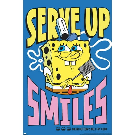 Nickelodeon Spongebob - Serve Up Smiles Wall Poster, 22.375" x 34"