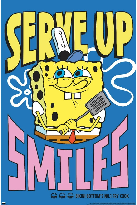 Nickelodeon Spongebob - Serve Up Smiles Wall Poster, 22.375" x 34"