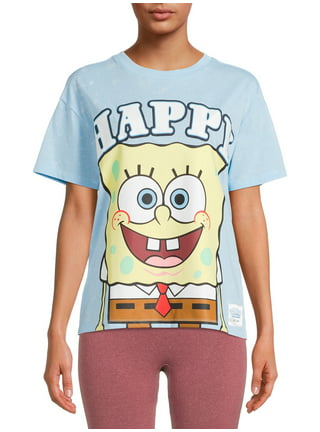 SpongeBob SquarePants Ladies Baseball Shirt For Adults White – XS 