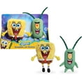 thumbnail image 1 of Nickelodeon Spongebob Squarepants 2-Piece Plush Set, 7-Inch Spongebob and 6-Inch Plankton, Kids Toys for Ages 3 Up by Just Play, 1 of 2