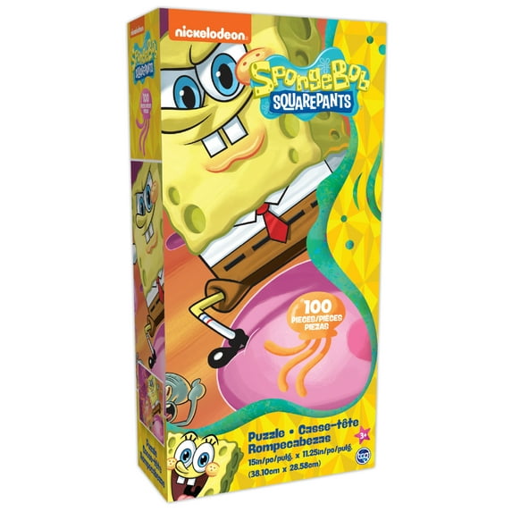 Nickelodeon Spongebob Squarepants Jigsaw Puzzles Assortment, 48pc or 100pc Count, for Child Ages 3+