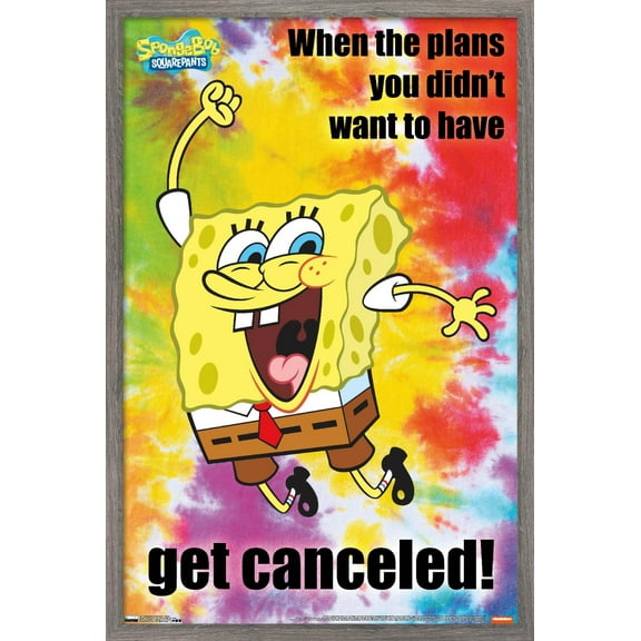 Nickelodeon Spongebob Squarepants - Meme Wall Poster, 22.375" x 34", Framed
