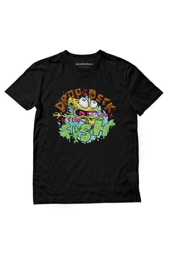 Nickelodeon Spongebob Squarepants Shirts Style 1 Black Medium