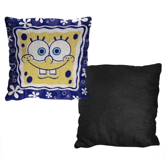 Nickelodeon Spongebob Tiki Dreams Kids Jacquard Throw Pillow, 20 x 20 inches