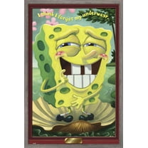 Nickelodeon Spongebob - Underwear Wall Poster, 14.725" x 22.375", Framed