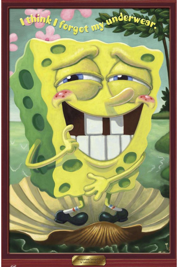 Nickelodeon Spongebob - Underwear Wall Poster, 14.725" x 22.375"