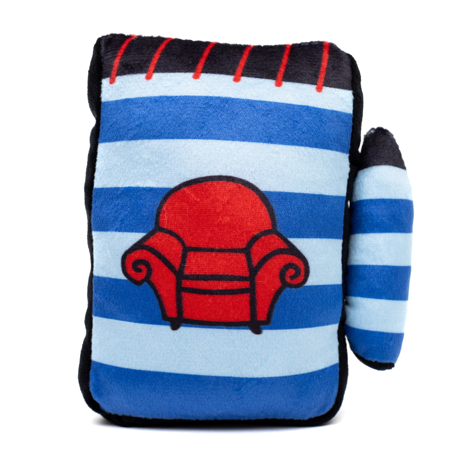 Nickelodeon Squeaky Plush Dog Toy for Large, Medium & Small Dogs, Blue's Clues Handy Dandy Notebook Replica, 2.0" x 4.0"