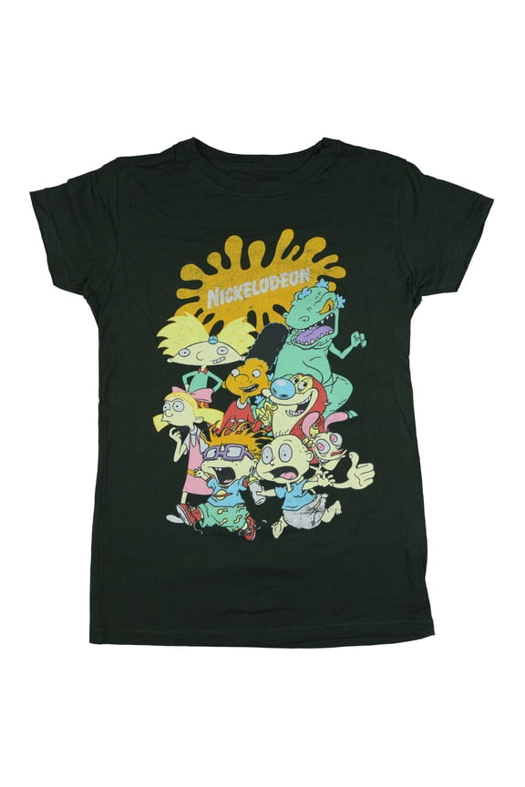 Nickelodeon T-Shirt Juniors Rugrats Hey Arnold Short Sleeve Graphic Top