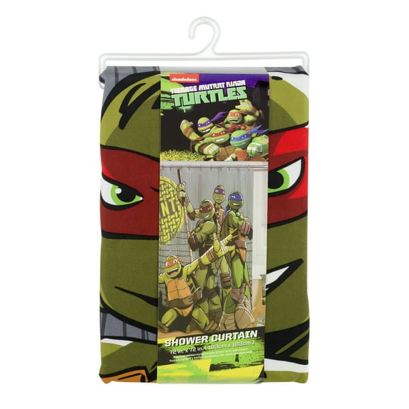 Nickelodeon Teenage Mutant Ninja Turtles 72" x 72" Shower Curtain, 1 Each