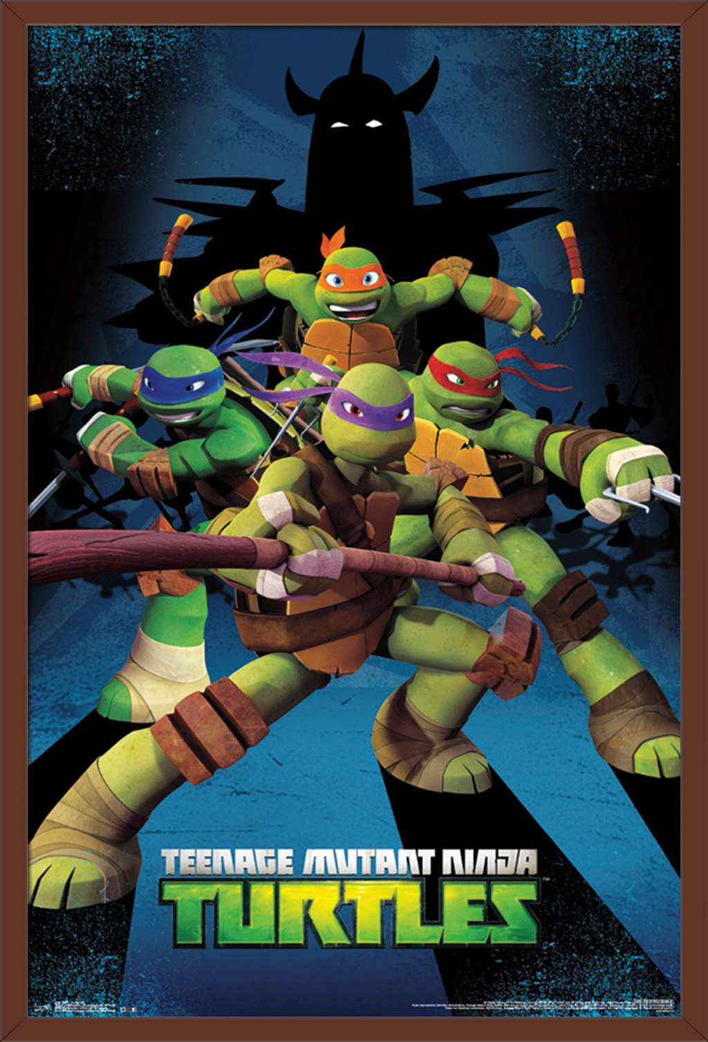 Nickelodeon Teenage Mutant Ninja Turtles - Assemble Wall Poster, 22.375" x 34", Framed