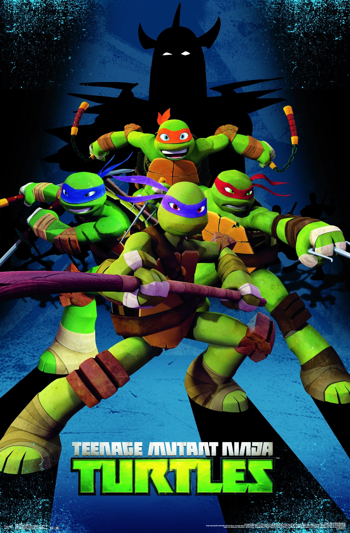 Nickelodeon Teenage Mutant Ninja Turtles Assemble Wall Poster, 22.375