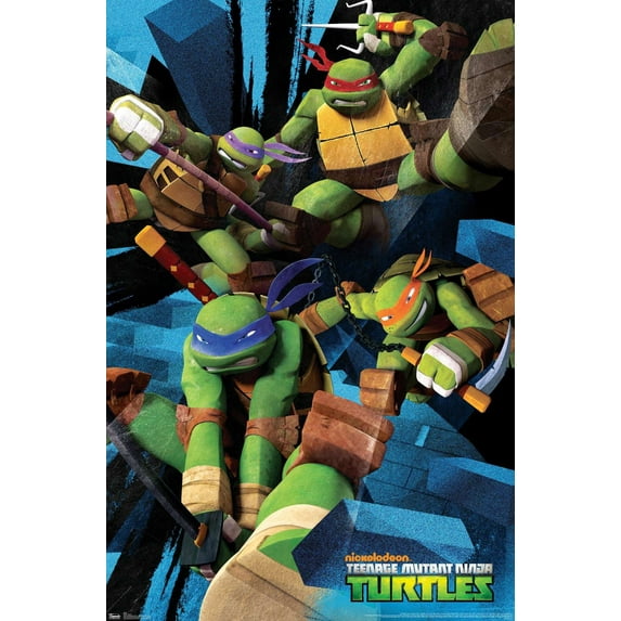 Nickelodeon Teenage Mutant Ninja Turtles - Attack Wall Poster, 14.725" x 22.375"