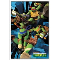 Nickelodeon Teenage Mutant Ninja Turtles - Attack Wall Poster, 22.375" x 34", Framed
