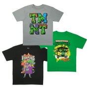 Nickelodeon Teenage Mutant Ninja Turtles Boys 3-Piece Set, 3-Pack Short Sleeve T-Shirt Bundle Set for Kids and Toddlers